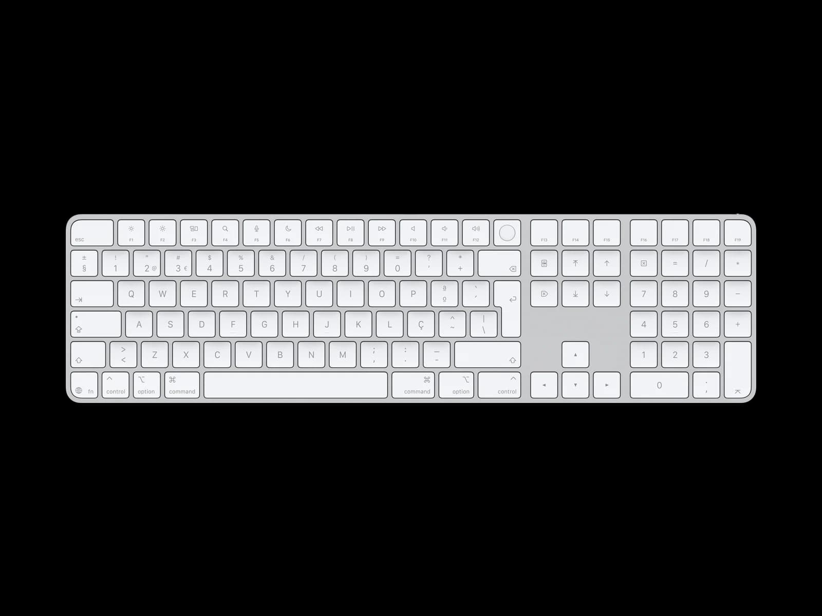 Magic Keyboard com Touch ID e teclado numérico (USB-C)
